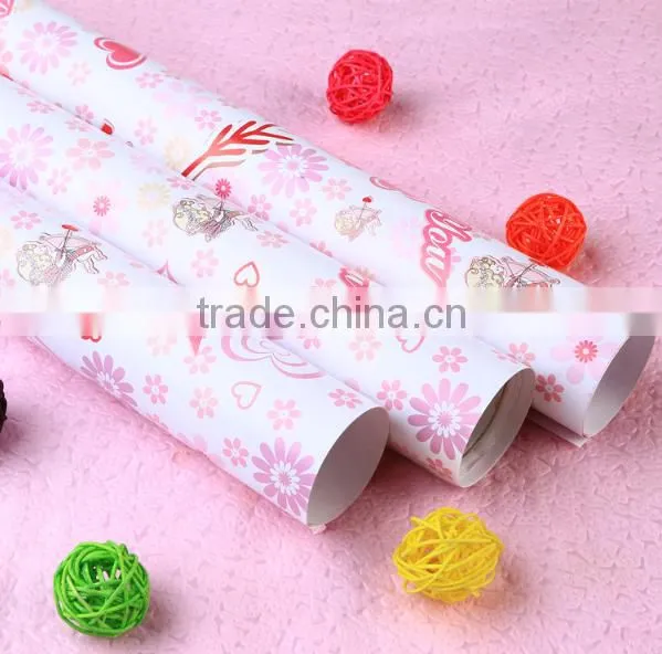 Flower jumbo roll wrapping paper