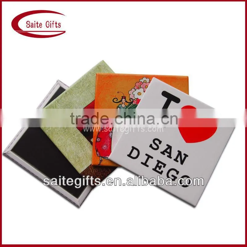 Promotional gift Tinplate fridge magnet