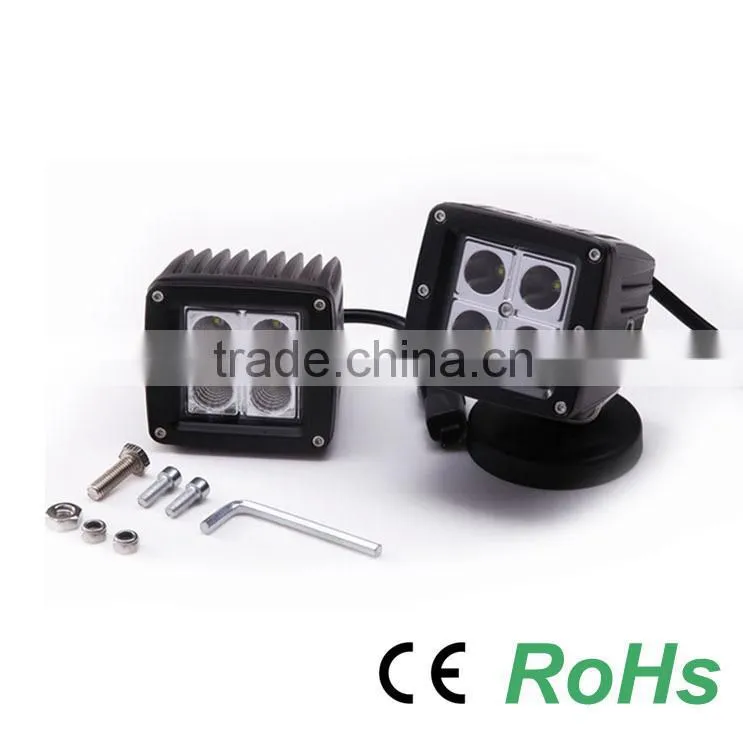 16W Square Motorcycle Car 4x4 LED Work Light