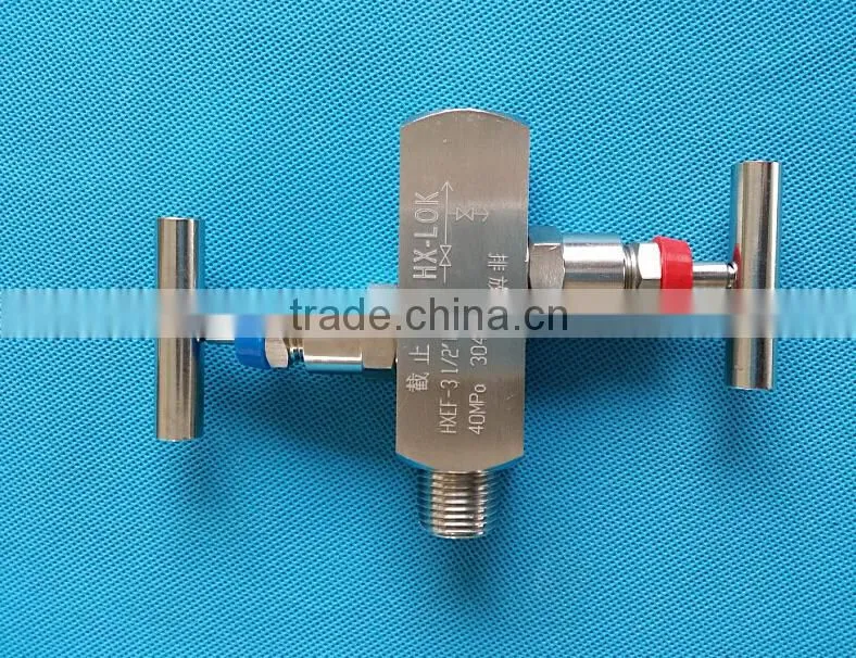 2 way block valve manifold