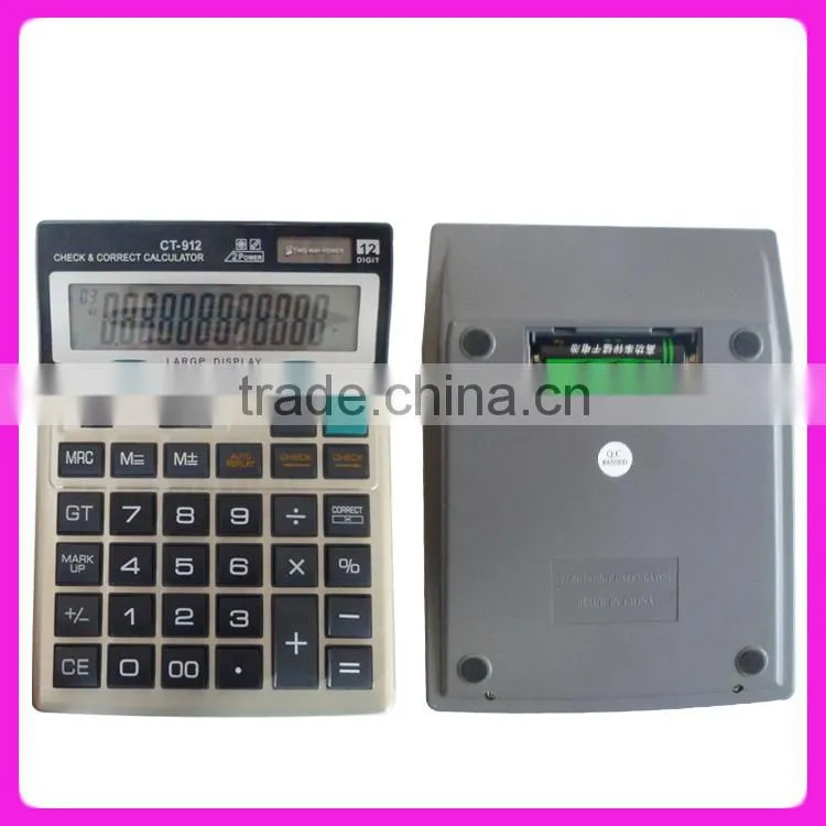 Big size 112 steps check correct desktop calculator CT-912