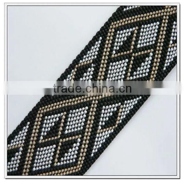 1 1/2 inch pp jacquard decorative webbing 1.5" jacquard webbing for fashion belt