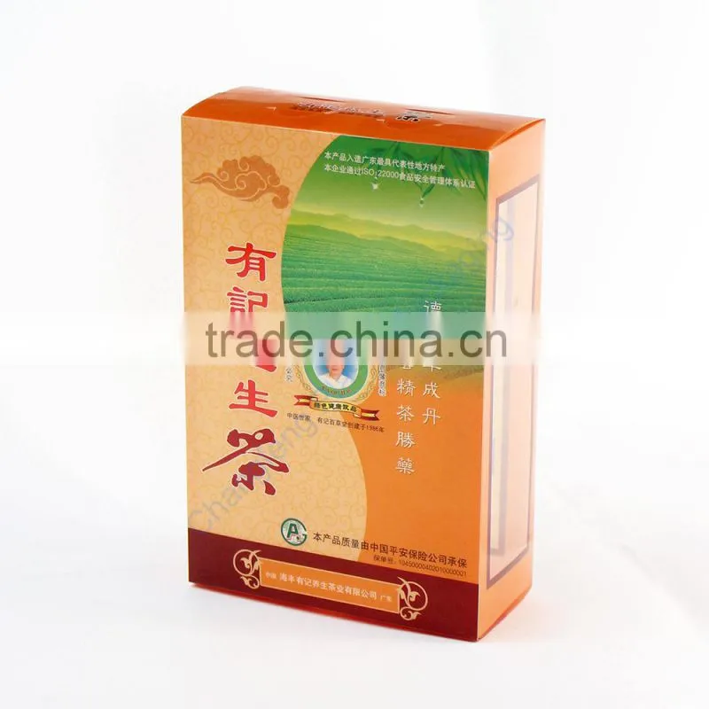 plastic tea packaging box window boxes