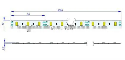 60leds Warm White + 60leds Pure White Variable Color Led Strip 3528,High Lumen 22W 2700K - 6000K Epistar SMD 3528