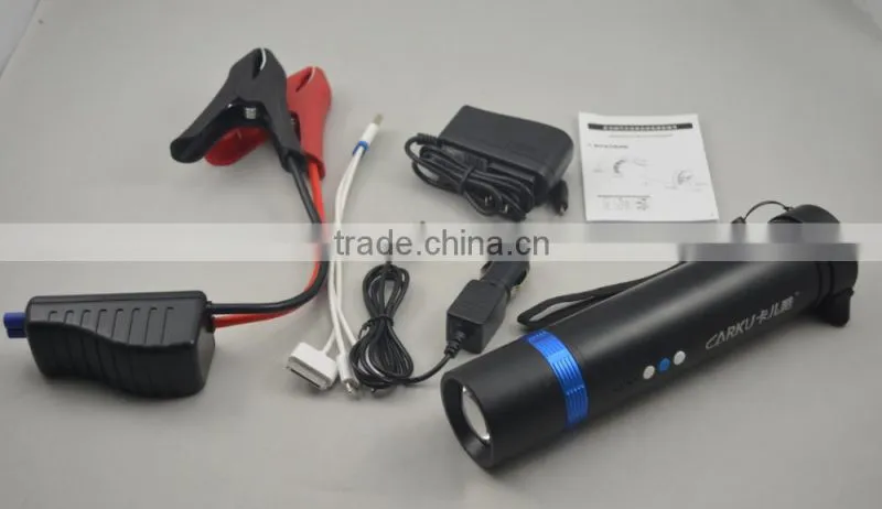 Multi-function 6000mAh Torch Jump starter Epower L002 with safety hammer