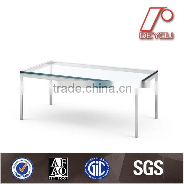 round glass top stainless steel coffee table CT-075
