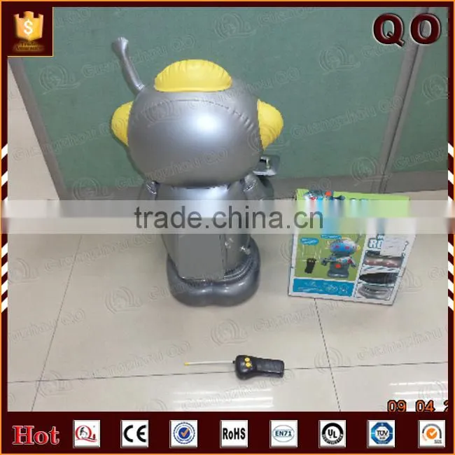 Wholesale newly deign pvc inflatable robot toy with rc