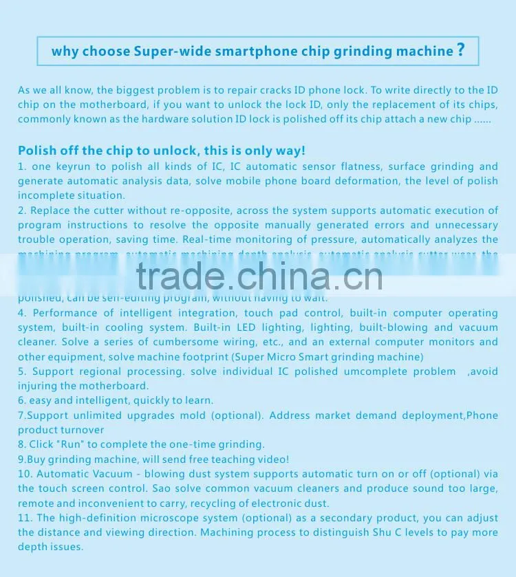 Automatic apple IC grinding machine with touch operating system integrated touch screen