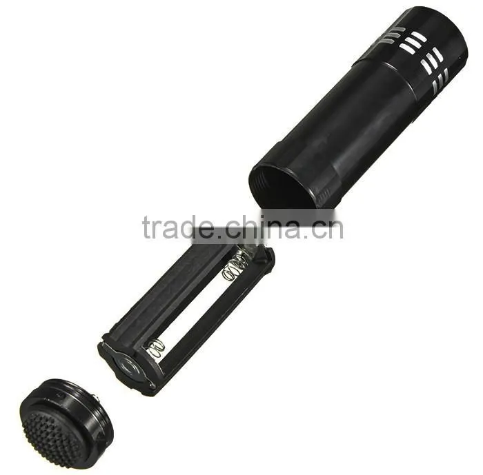 Mini 9 LED flashlight 4 colors Torch flashlight for AAA battery mini Pocket Torch Portable Flash Torch Lamps