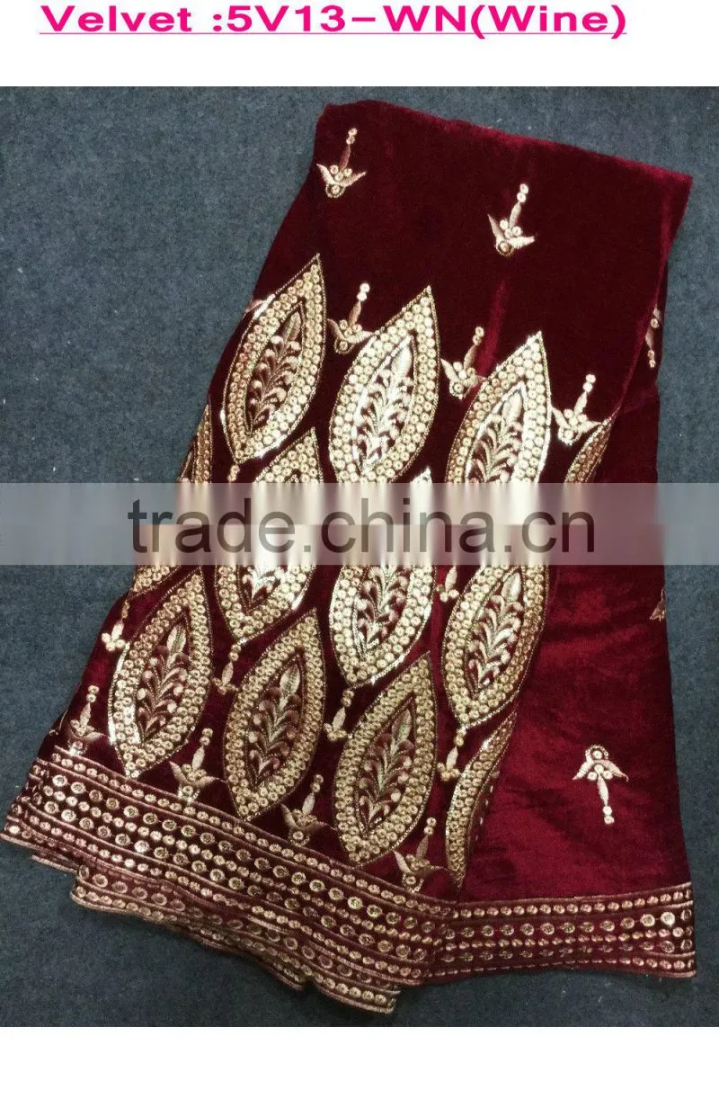 Velvet sexy dress for evening dress fabric korean velvet