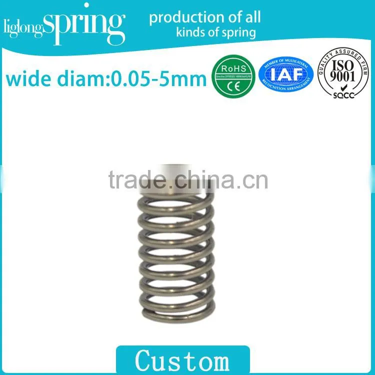 Custom steel helical compression springs for various types