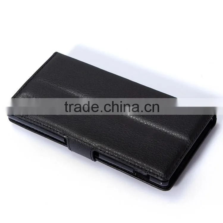 Hot Selling Funky Mobile Phone Leather Flip Wallet Case For Sony Xperia Z3 Ultra