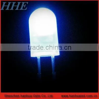5mm blue led round top without flange 3.2-3.6v