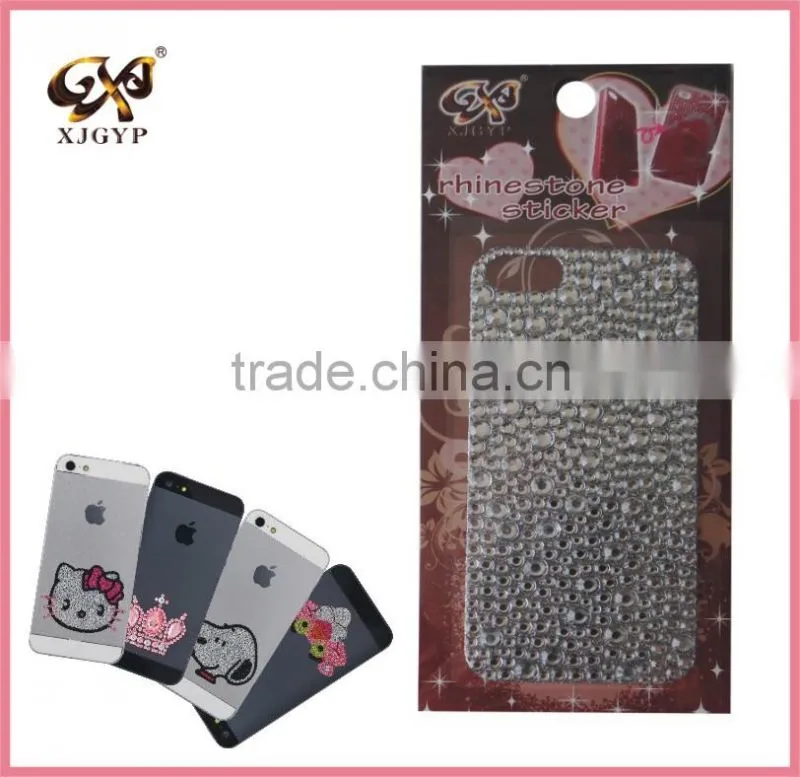 cell phone jewel stickers/rhinestone crystal stickers for phone/self adhesive pearls and rhinestone stickers