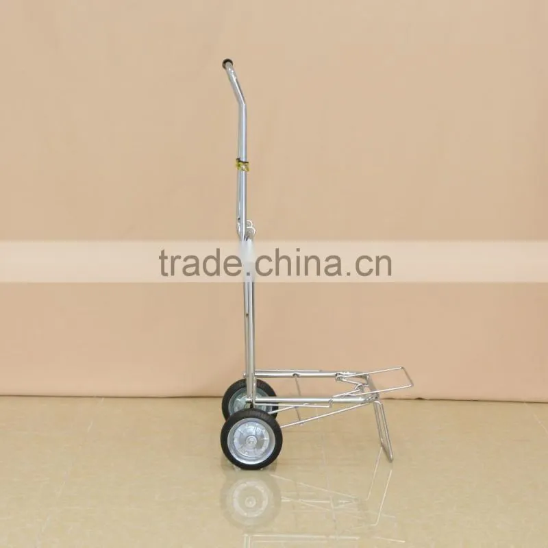 Metal moveable folding packing trolley,portable pull trolley cart/luggage cart