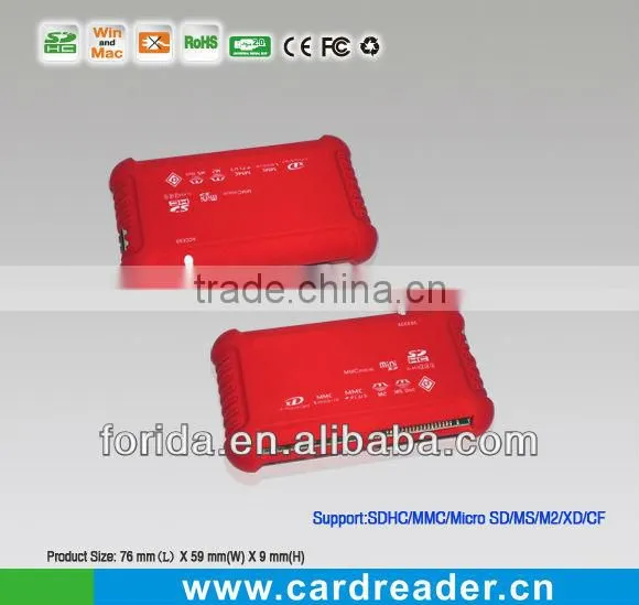 6 Slots Oil Finished Classic USB 2.0 External card reader