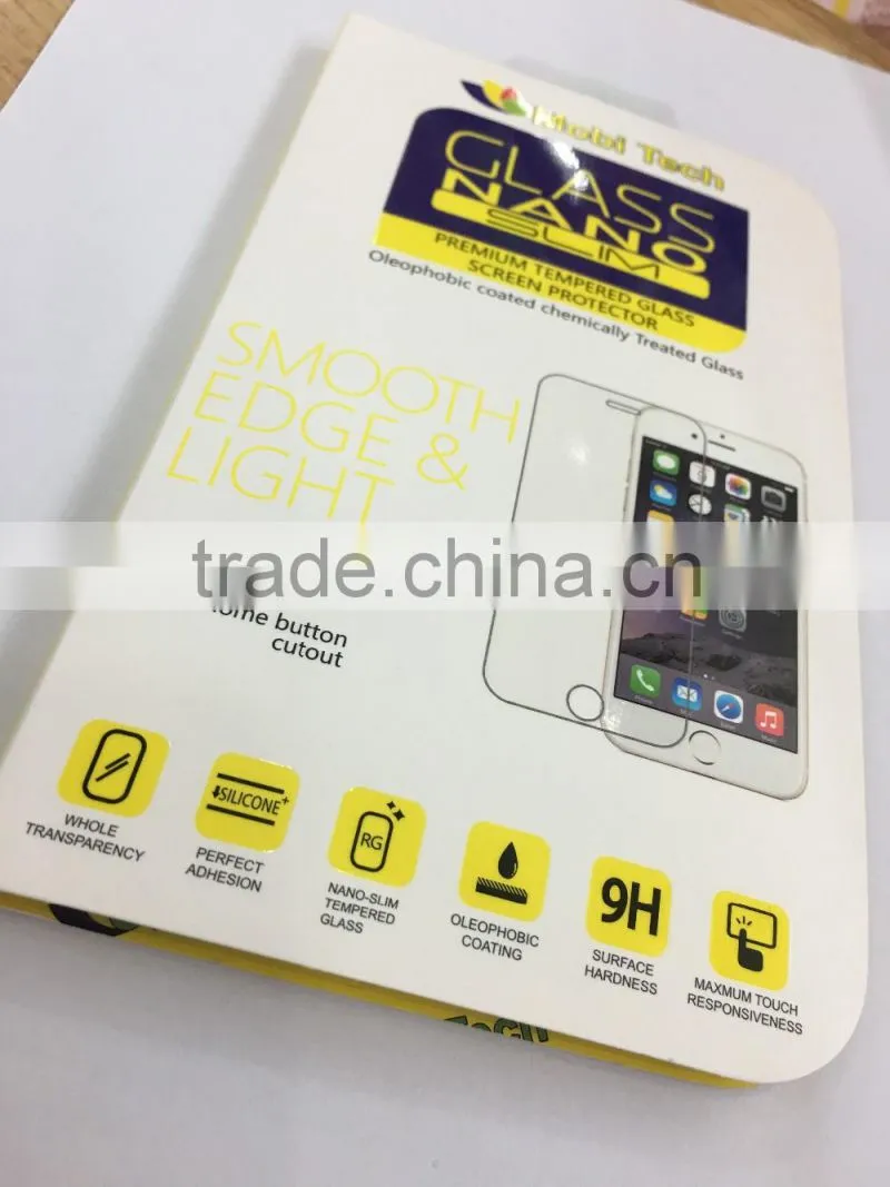 new design Tempered Glass protector packaging paper box, retail display box for temper glass protector package