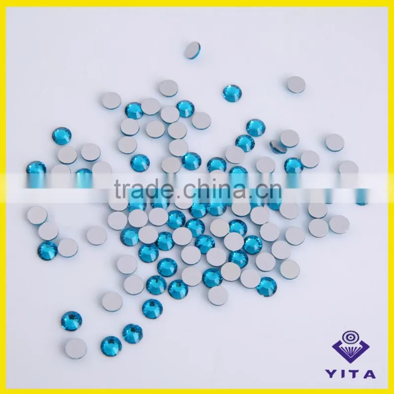 YiWu factory rice ss 3 flat back rhinestone for nail design