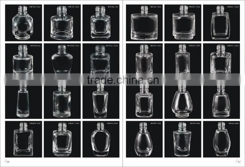 Empty glass nail polish bottle small glass bottles