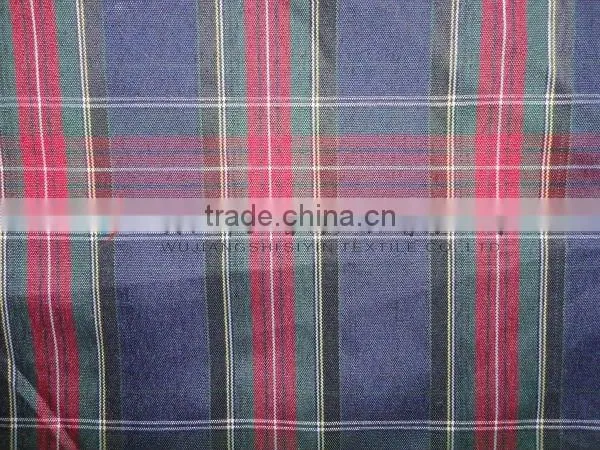 six color check yarn dyed shirting fabric