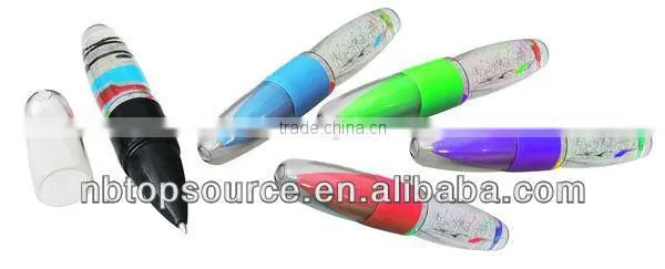 Promotional Liquid Light Ball Pen light pen