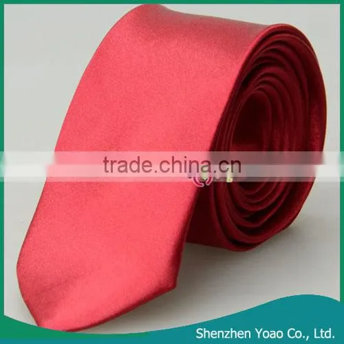 100% Silk Fabric For Tie Wine Red