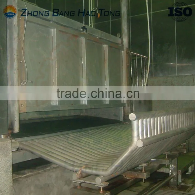 cattle ritual killing box with installed cattle catcher in cattle slaughterhouse