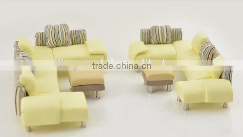 model sofa in plastic, architecture model scale sofa, sofa for scenery display