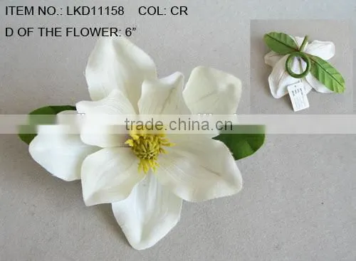 artificial handmade foam berries and pine needle napkin ring