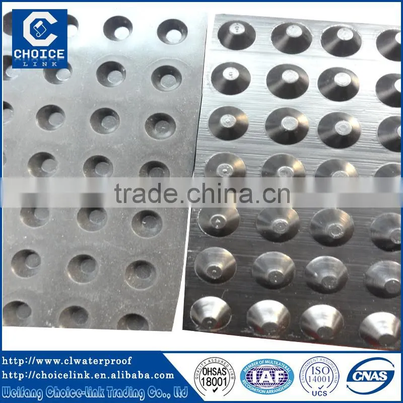 dimpled plastic drain sheet/drainage cell