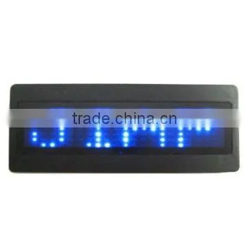 Club used LED mini name badge,led name badge b1236