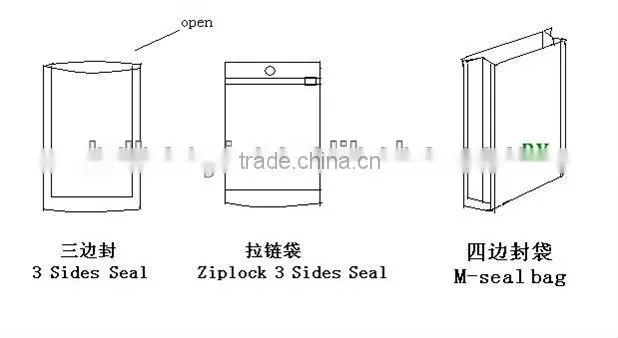 PA/PE laminated stand up pouch