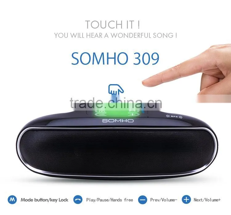 Shenzhen RoHS certification bluetooth speaker manufacturer touch screen speaker with bluetooth