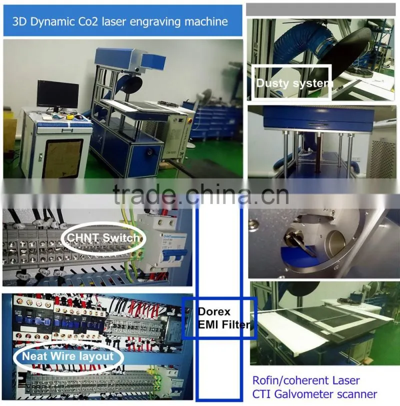 Keyland Laser Co2 Marking Metal Tube with Big Marking Scope