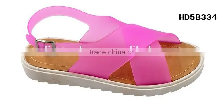 2016 Hottest Sale Jie Yang Summer Lady PVC Slipper Women PCU Sandals Fashion Shoes