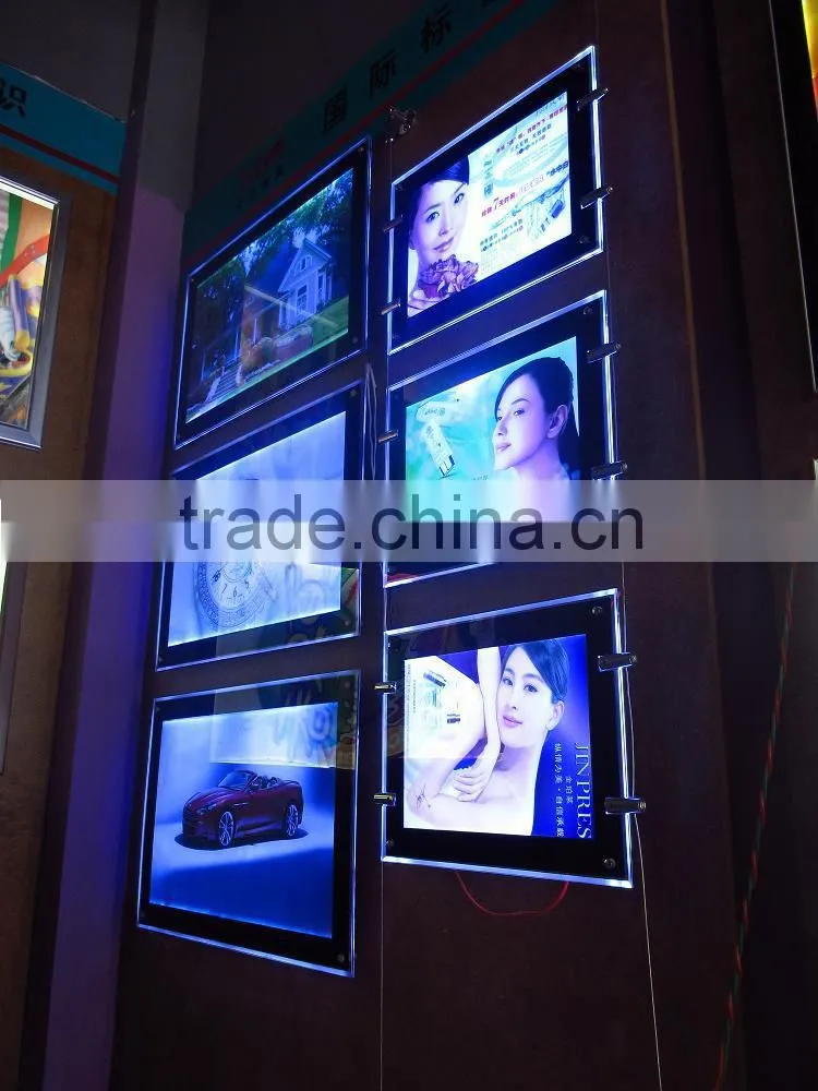 4mm small led backlit picture frame for thin light box