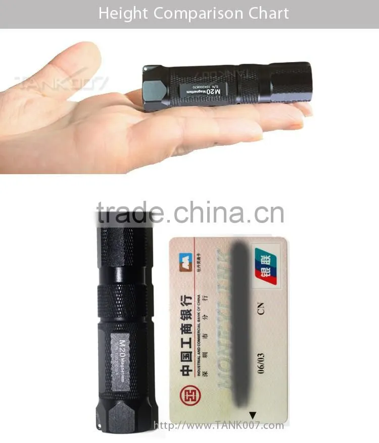 Tank007 M20 waterproof camping torch magnetic working flashlight
