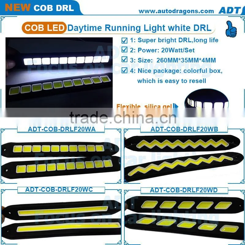 New Auto Led Fog Light, dual white amber led turn signal DRL