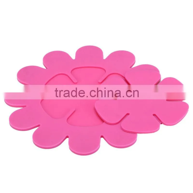 Flower Shape Coasters Silicone Placemat