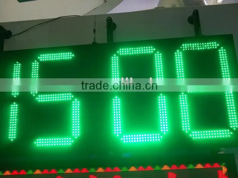 5" IP43 6 Digits Led Digital Clock Display, Hangrand high quality led clock display