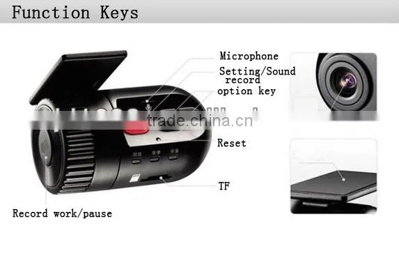 1080P Night Vision Vehicle Car Black Box Manual HD DVR Car Camera