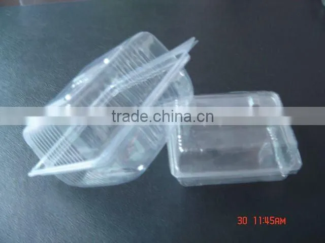 Disposable plastic food tray