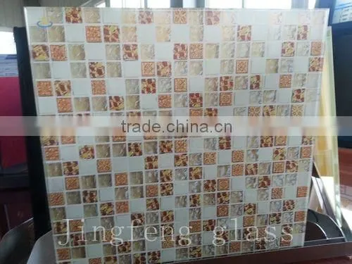 Curtain wall glass, double laminated safety glass with unique design