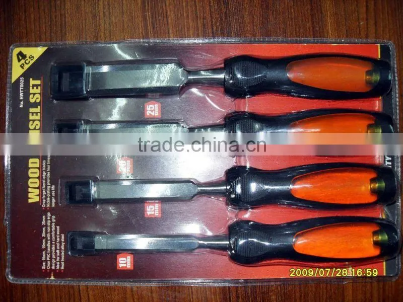 European Type woodworking carvingChisel with 2 Color Plastic Handle