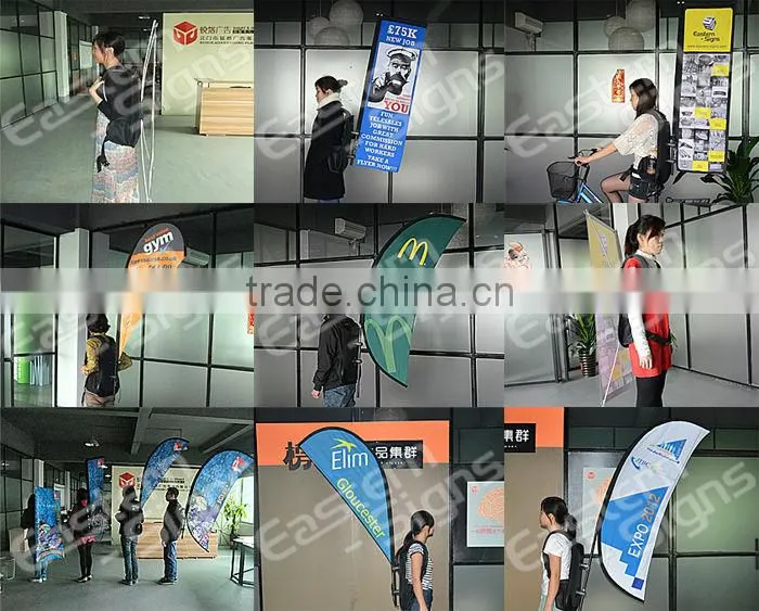 Arch Shape Backpack Flag Banner Printing