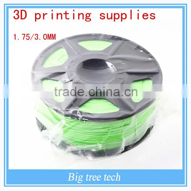 3d printing supplies GREEN color 1.75mm 3mm consumables PLA