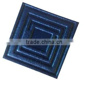 customized design backpack genuine leather patch