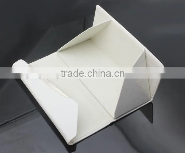 PU material trangle shape fashion foldable sunglasses case and save space for shipping