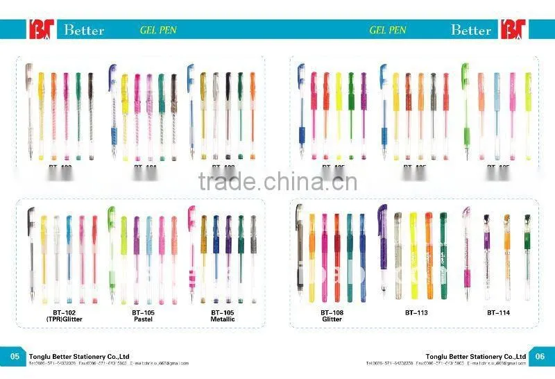 2011 New Rubber gel ink pen