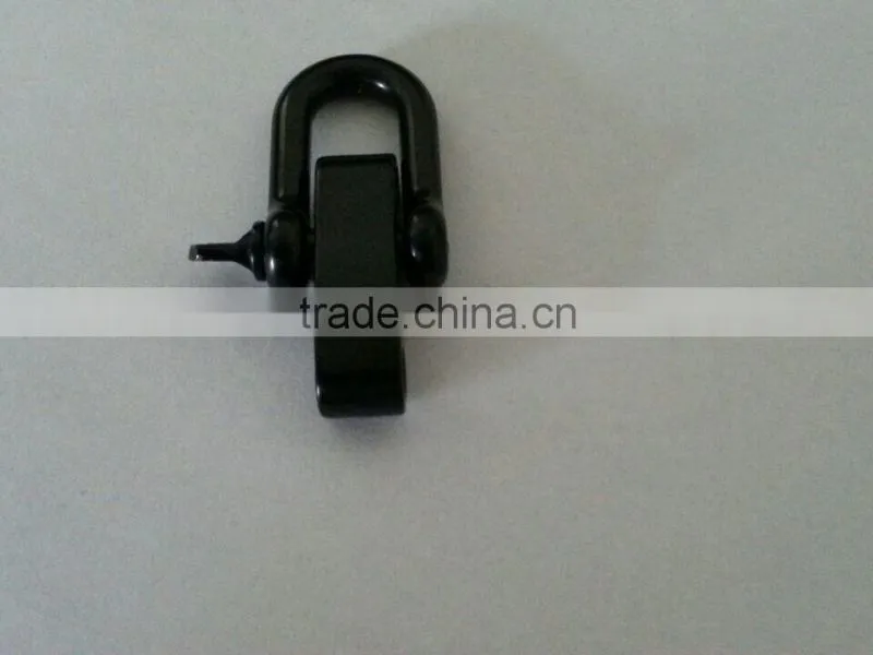 304 grade stainless steel black adjustable D shackle